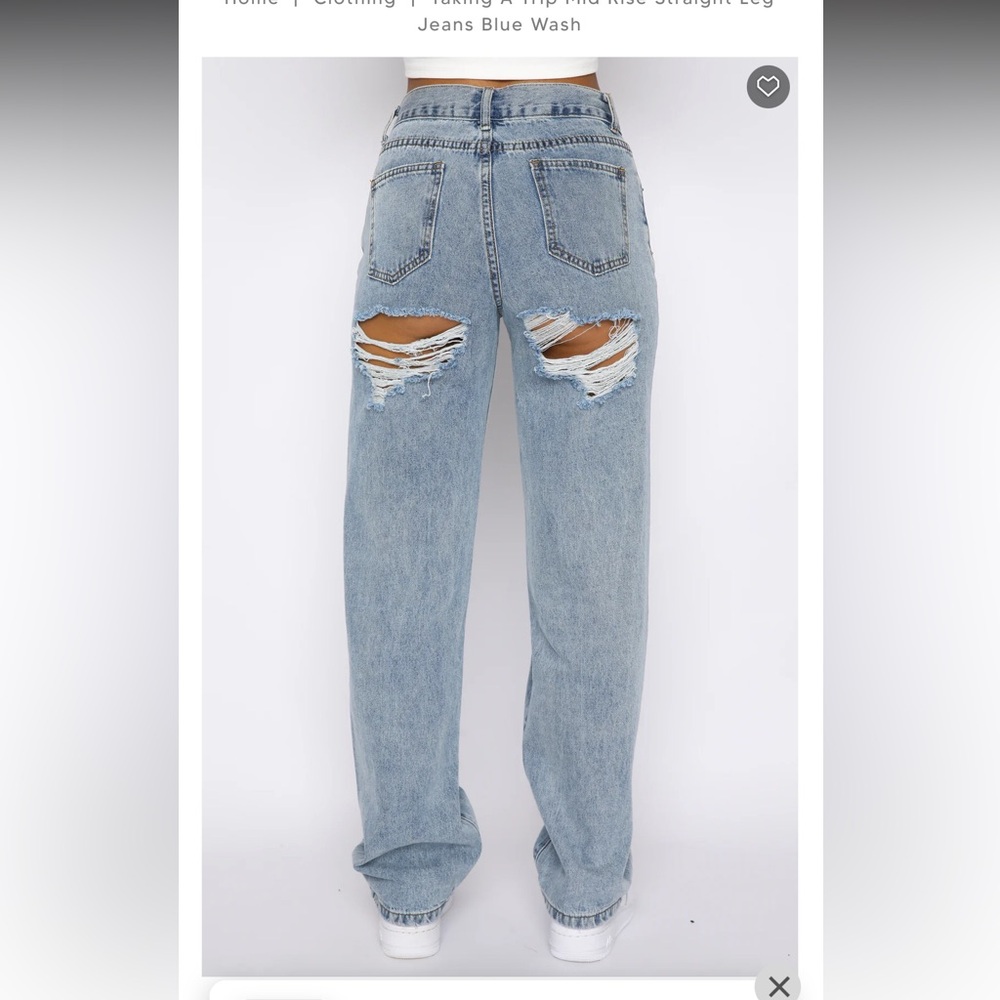 Taking a trip mid rise cutout jeans white fox